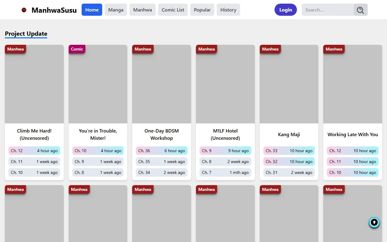 Screenshot of Manhwasusu